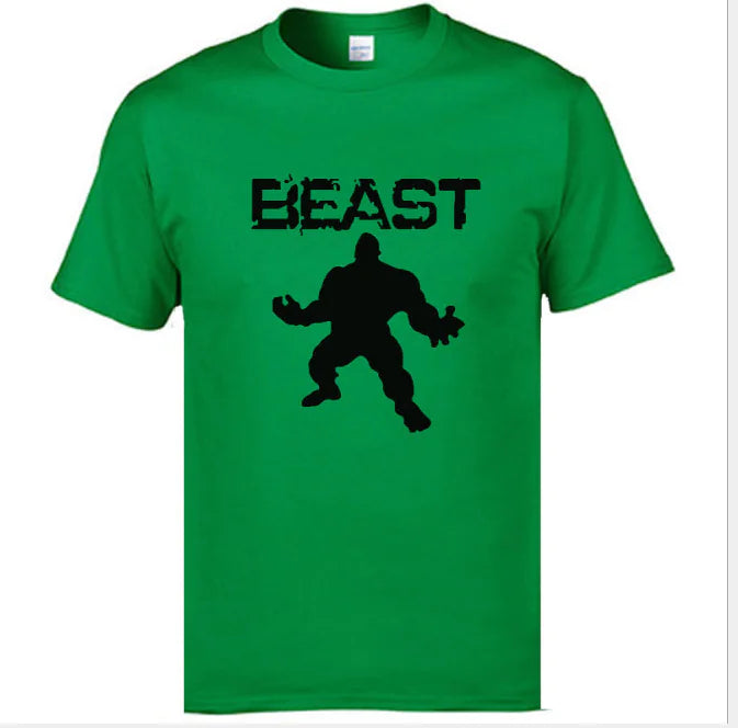 Giant Printed Short Sleeve Sport T-Shirt - BEAST