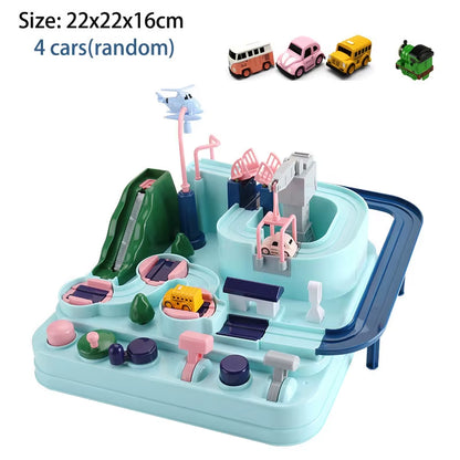 Racing Rail Car Model Space Aerospace Animals Educational Toys Children Train Track Adventure Brain Mechanical Interactive Game