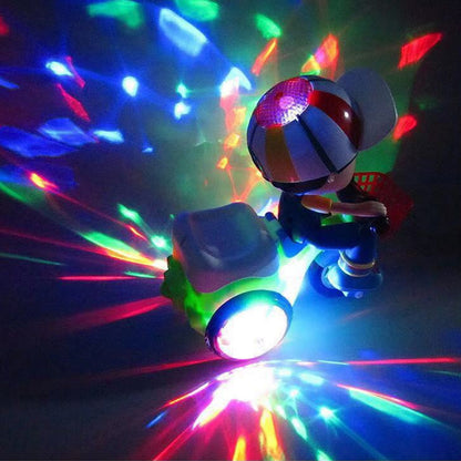Electric Tricycle Toys 360 Degree Rotating Stunt Bicycle Music Light Toy Kids Gifts