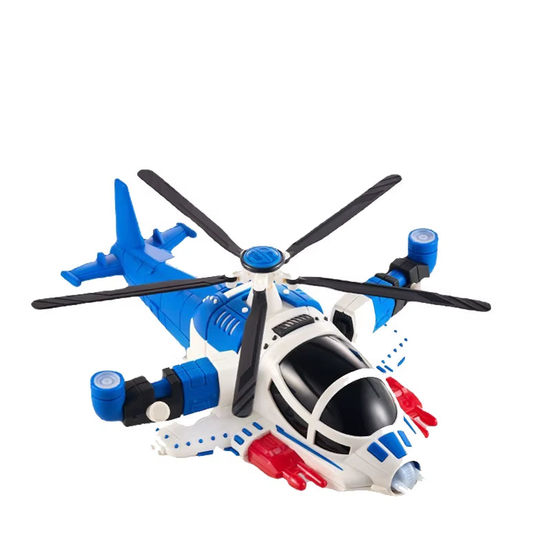 Interesting Electric Toy Operated Universal Wheel Kids Helicopter with 360 Degree Rotating Sound and Light Music Kids Gifts Toys