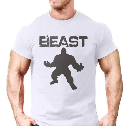 Giant Printed Short Sleeve Sport T-Shirt - BEAST