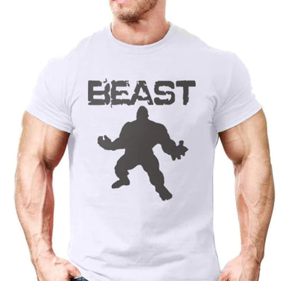Giant Printed Short Sleeve Sport T-Shirt - BEAST