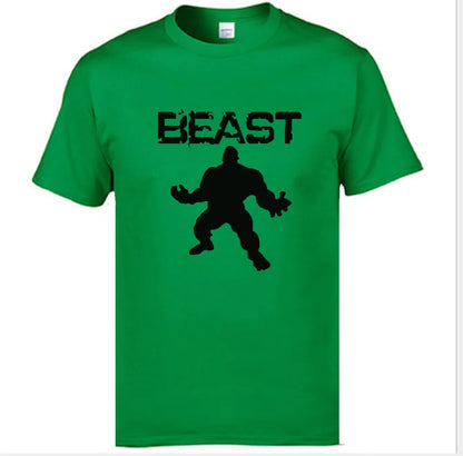 Giant Printed Short Sleeve Sport T-Shirt - BEAST