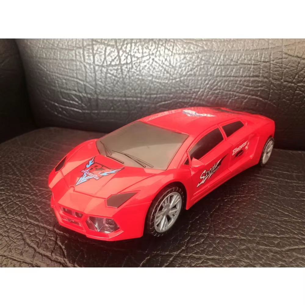 Kids Led Electric Car Toy Police 360 Degree Rotary Wheels Cool Lighting Music Door Open Kids Electronic Car Toys for Children